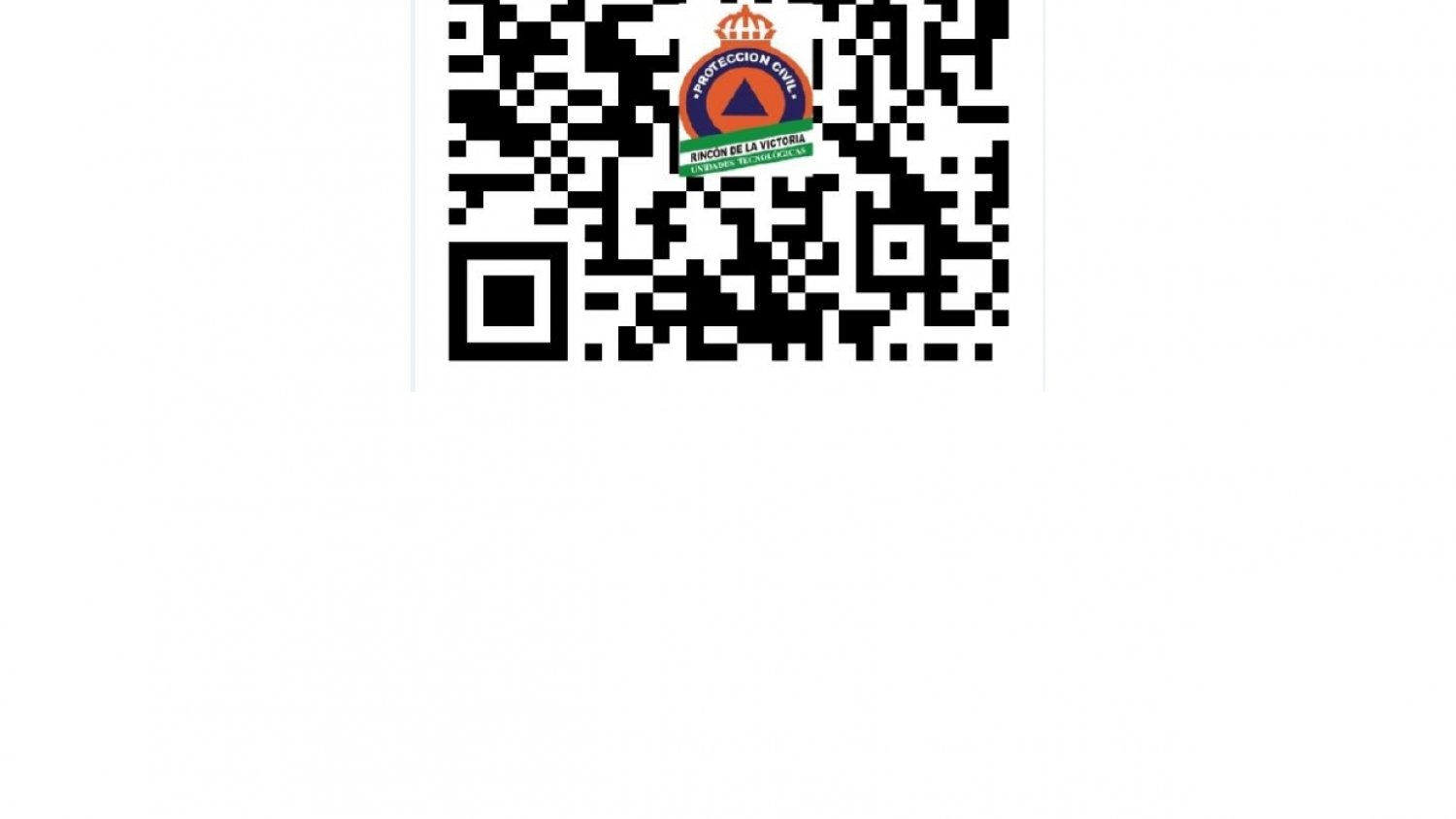 El equipo de Protección Civil de Rincón de la Victoria crea un código QR con información sobre eventos del municipio