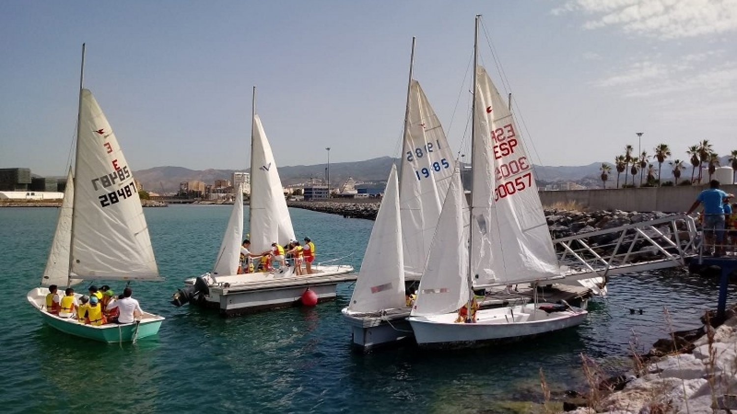 El 'Circuito Provincial de Vela Diputación de Málaga' finaliza hoy con la participación de 350 escolares de siete municipios