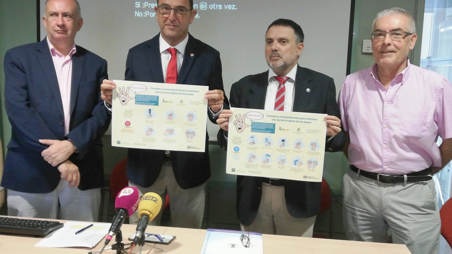 Salud y los Colegios de Médicos, Farmacéuticos y Odontólogos recalcan la importancia de la correcta higiene de manos en la protección de la salud