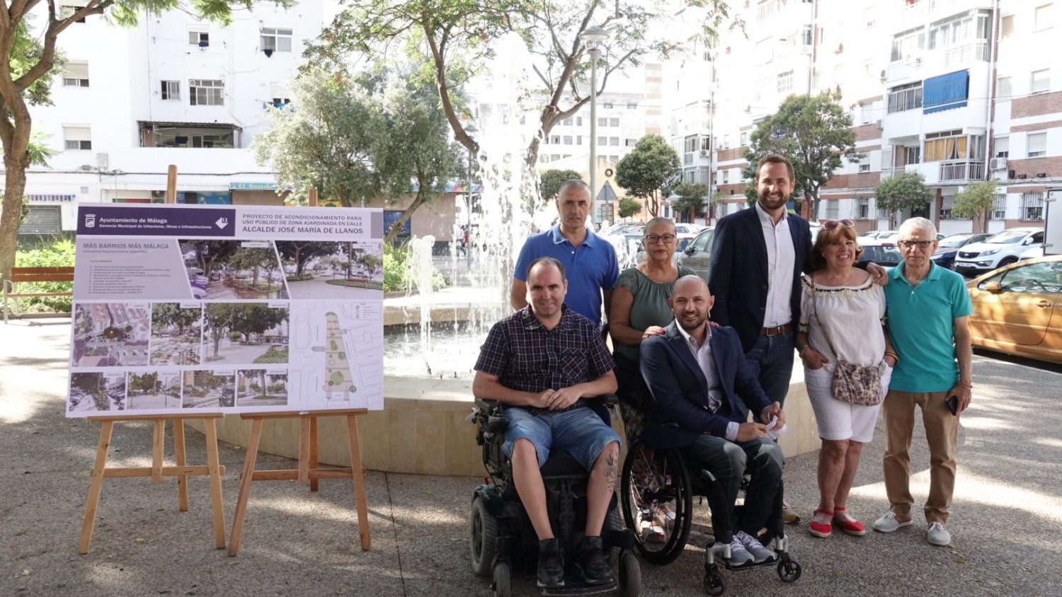El Ayuntamiento de Málaga renueva la plaza de 1.600 metros cuadrados de Vistafranca