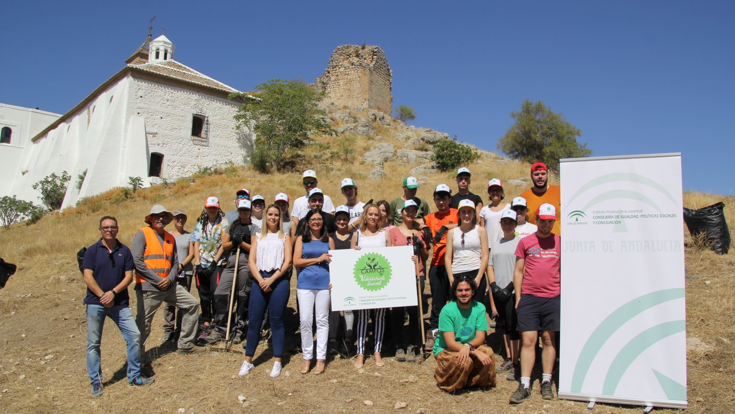 Una veintena de jóvenes participa en el Campo de Voluntariado del Instituto Andaluz de la Juventud en Archidona