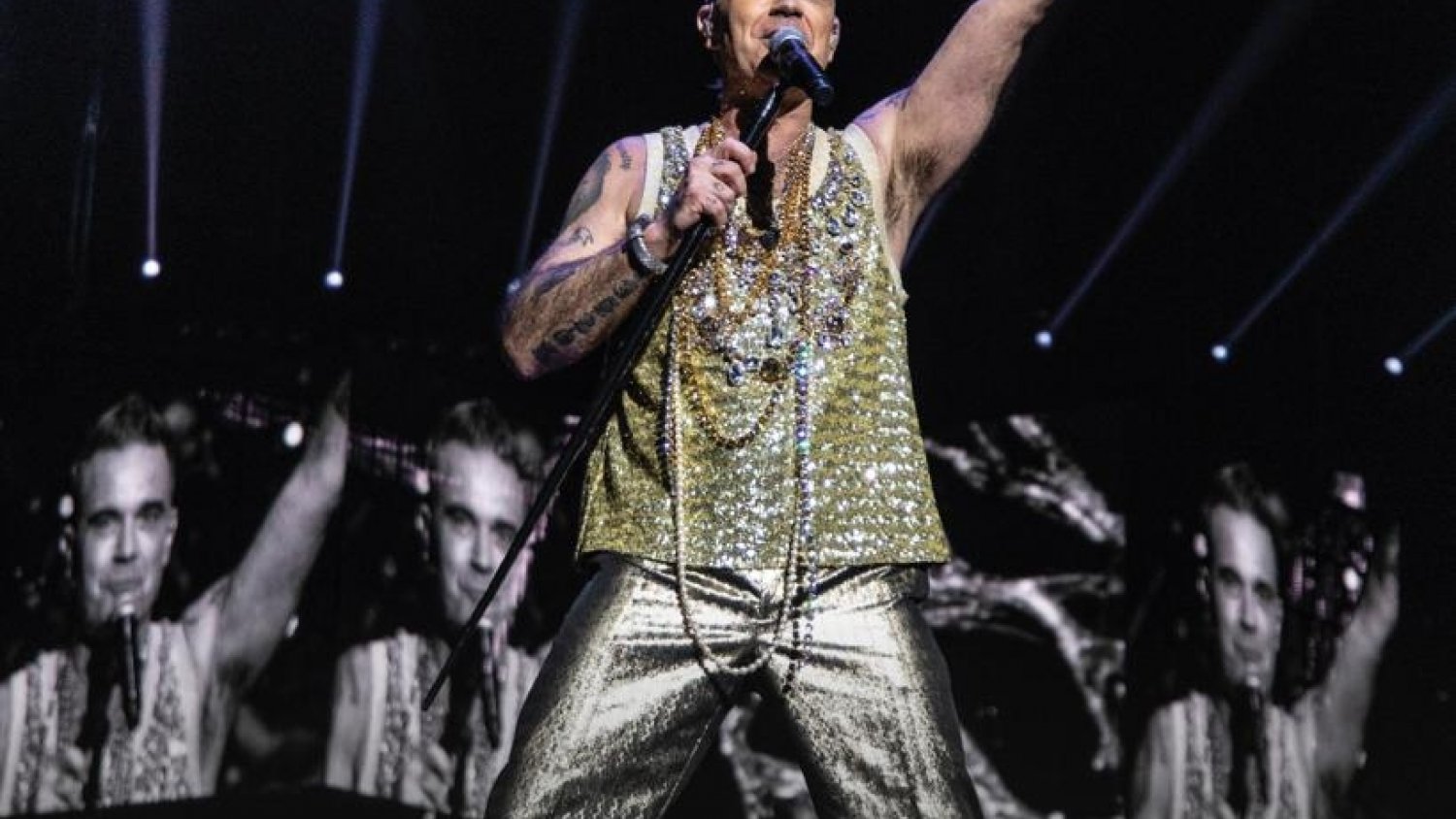 Robbie Williams ofrece en Marenostrum Fuengirola su único concierto en Andalucía