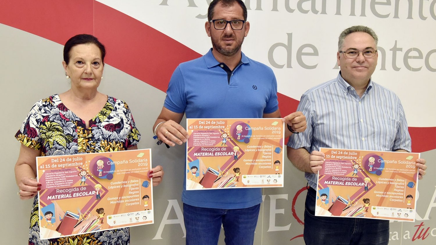 Antequera llevará a cabo la octava edición de la 'Campaña Solidaria de Recogida de Material Escolar' hasta el 15 de septiembre