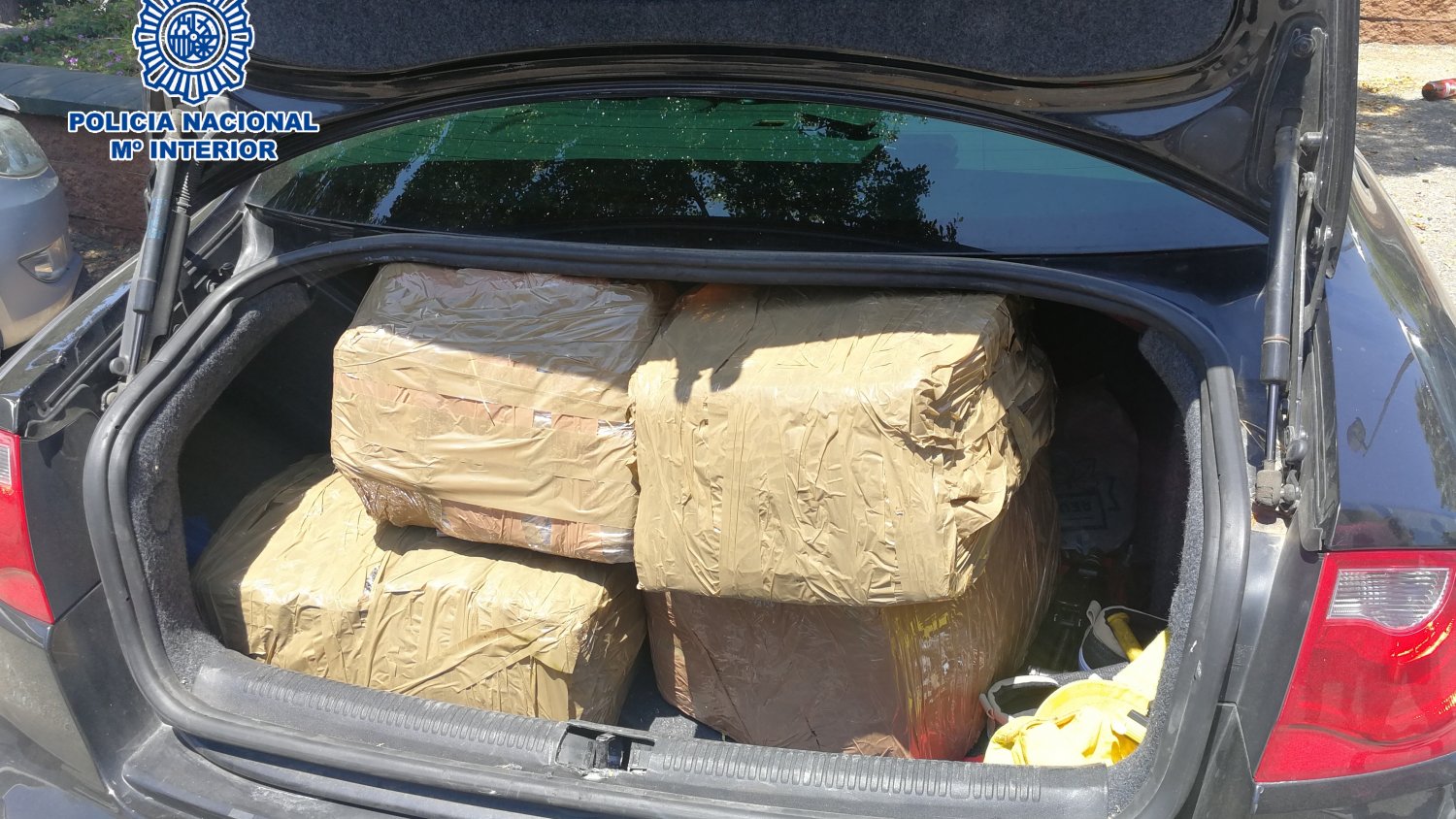 La Policía Nacional detiene en Marbella a tres narcotraficantes y se incauta de 120 kilos de hachís