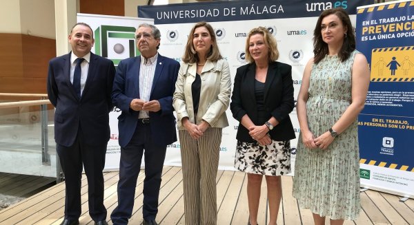La Consejería de Empleo y la UMA abrirán en Málaga un centro de análisis sobre riesgos laborales en pymes