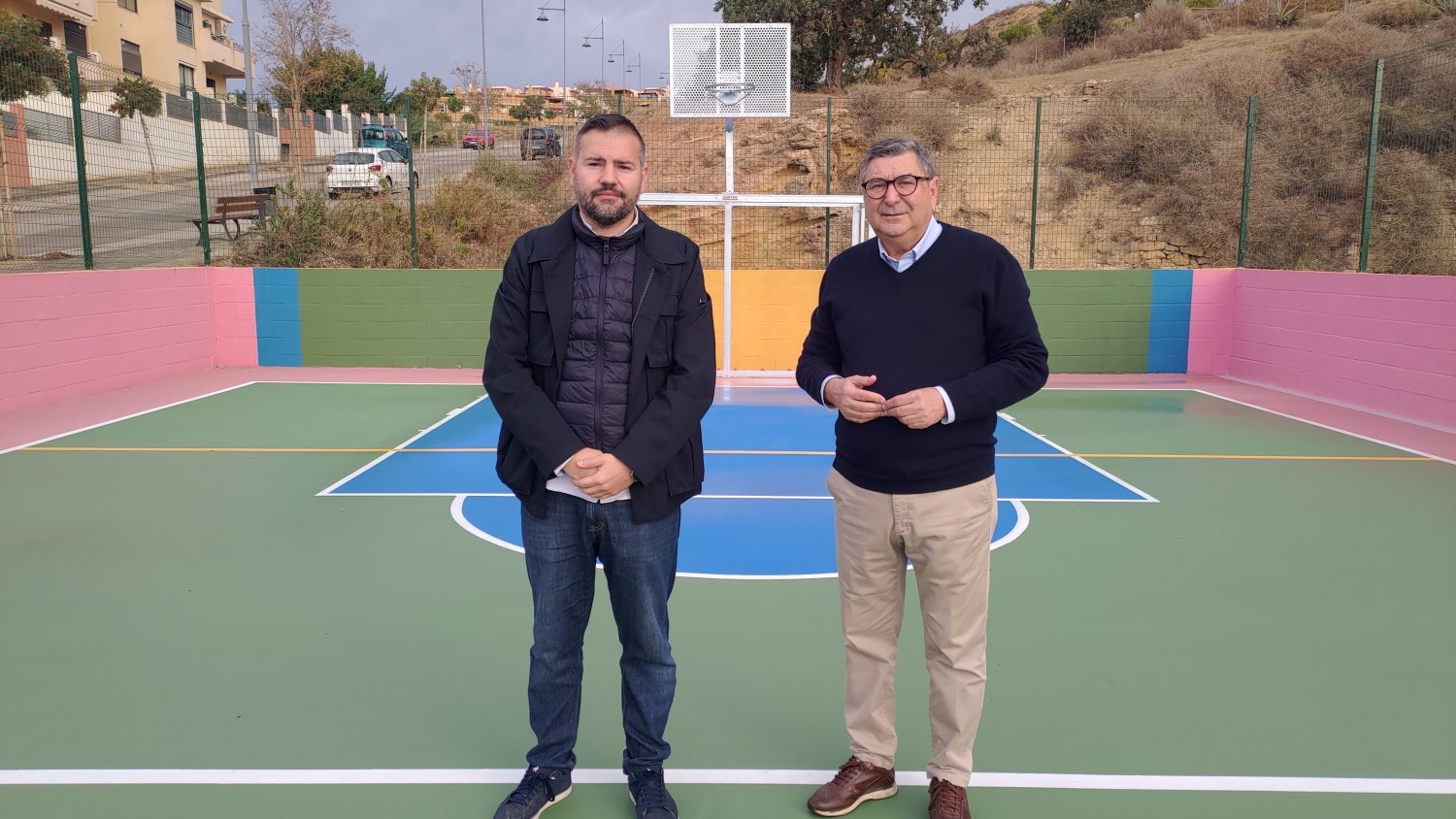 Finalizados los trabajos de la original pista deportiva en Valle-Niza