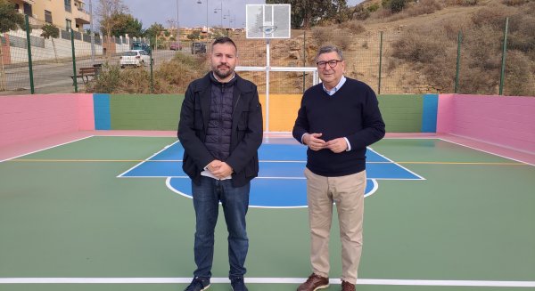 Finalizados los trabajos de la original pista deportiva en Valle-Niza