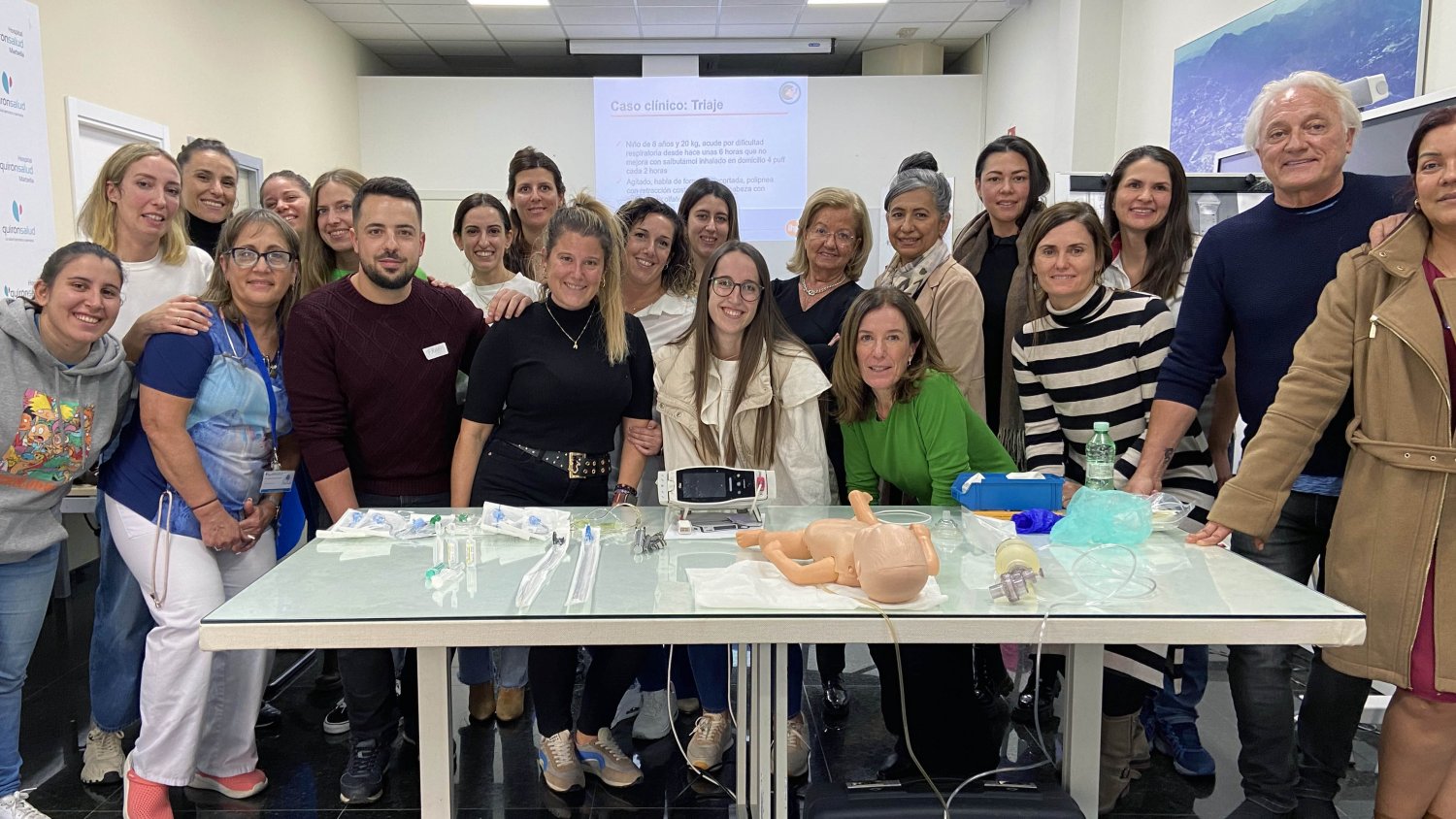 Quirónsalud Marbella acoge un curso de Reanimación Cardiopulmonar Intermedia Pediátrica