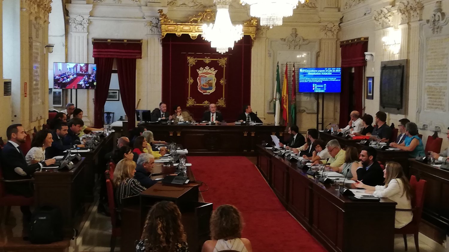 El Pleno del Ayuntamiento de Málaga aprueba los presupuestos de 2019, la oposición califica las cuentas de 