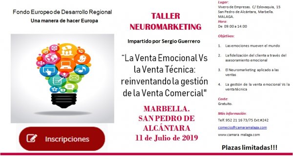El Vivero de Empresas de San Pedro Alcántara acoge mañana jueves un taller de neuromarketing