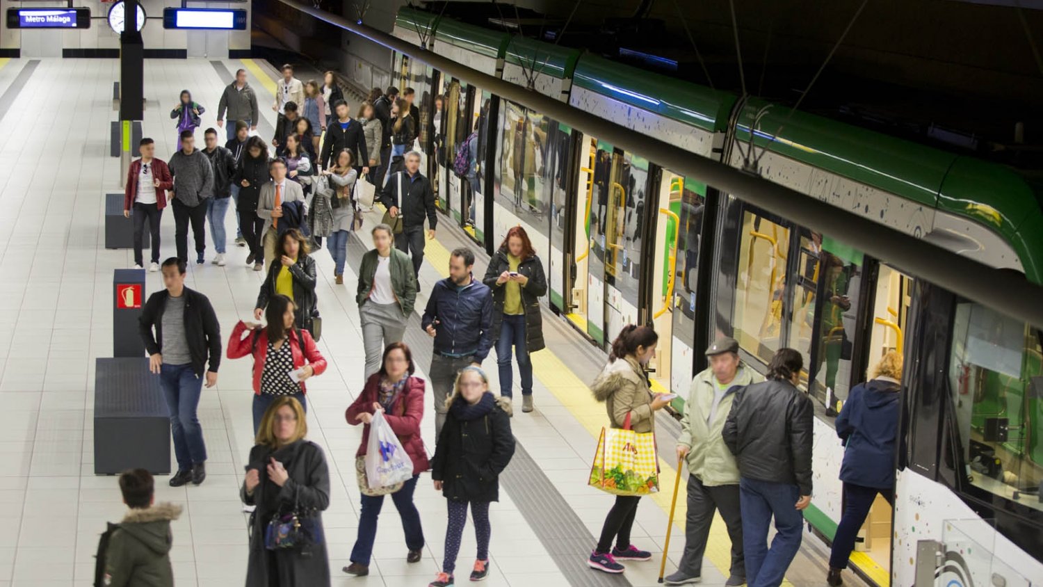 Los viajeros del Metro de Málaga crecen un 11% en el primer semestre del año