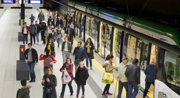 Los viajeros del Metro de Málaga crecen un 11% en el primer semestre del año