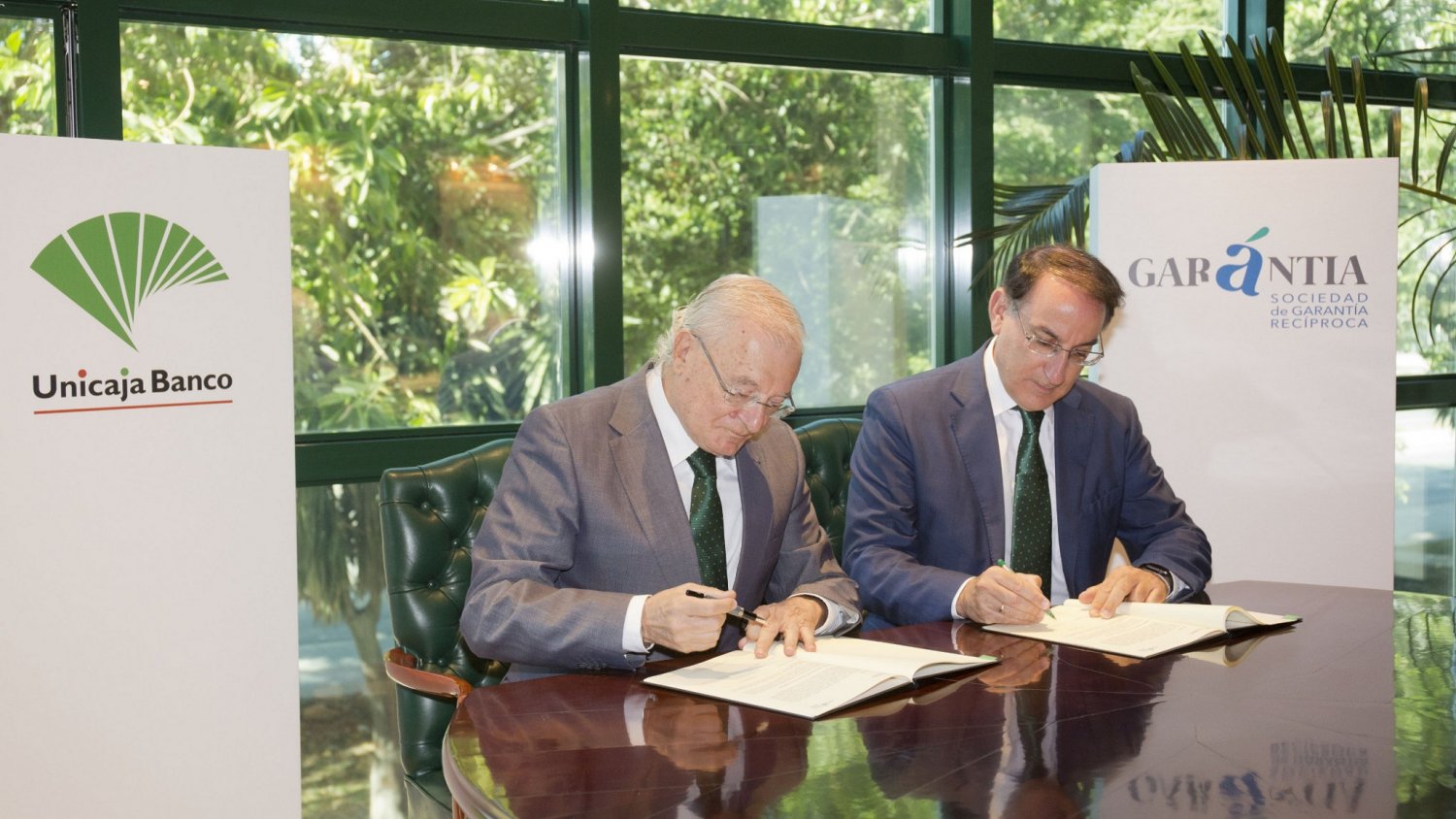 Unicaja Banco y Garántia firman un nuevo acuerdo para impulsar la financiación de pymes y autónomos