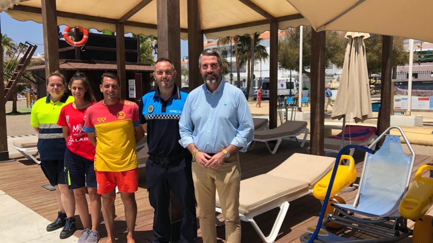 Mijas recibe el reconocimiento de ‘Accesibilidad universal’ a sus cuatro playas adaptadas