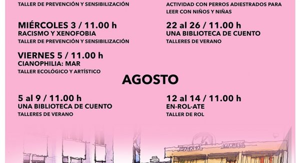 La Biblioteca Cánovas del Castillo centra sus actividades de verano en la prevención contra el ciberacoso y el racismo, cuentacuentos y manualidades