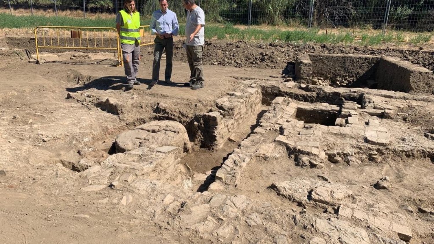 Descubren la primera prensa de aceite romana de la costa andaluza en la Finca Acebedo de Mijas