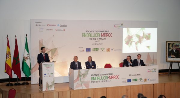 Juanma Moreno inaugura el encuentro empresarial ‘Andalucía Marruecos’ para impulsar las relaciones comerciales