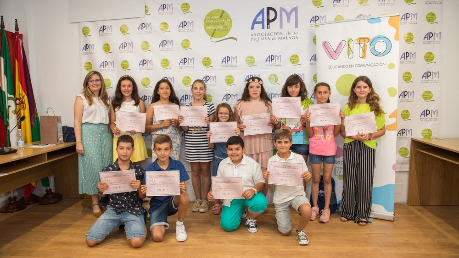 La Asociación de la Prensa premia a los 15 mejores redactores de Educación Primaria