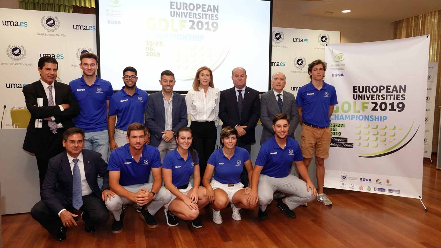 La UMA presenta el campeonato europeo de golf universitario