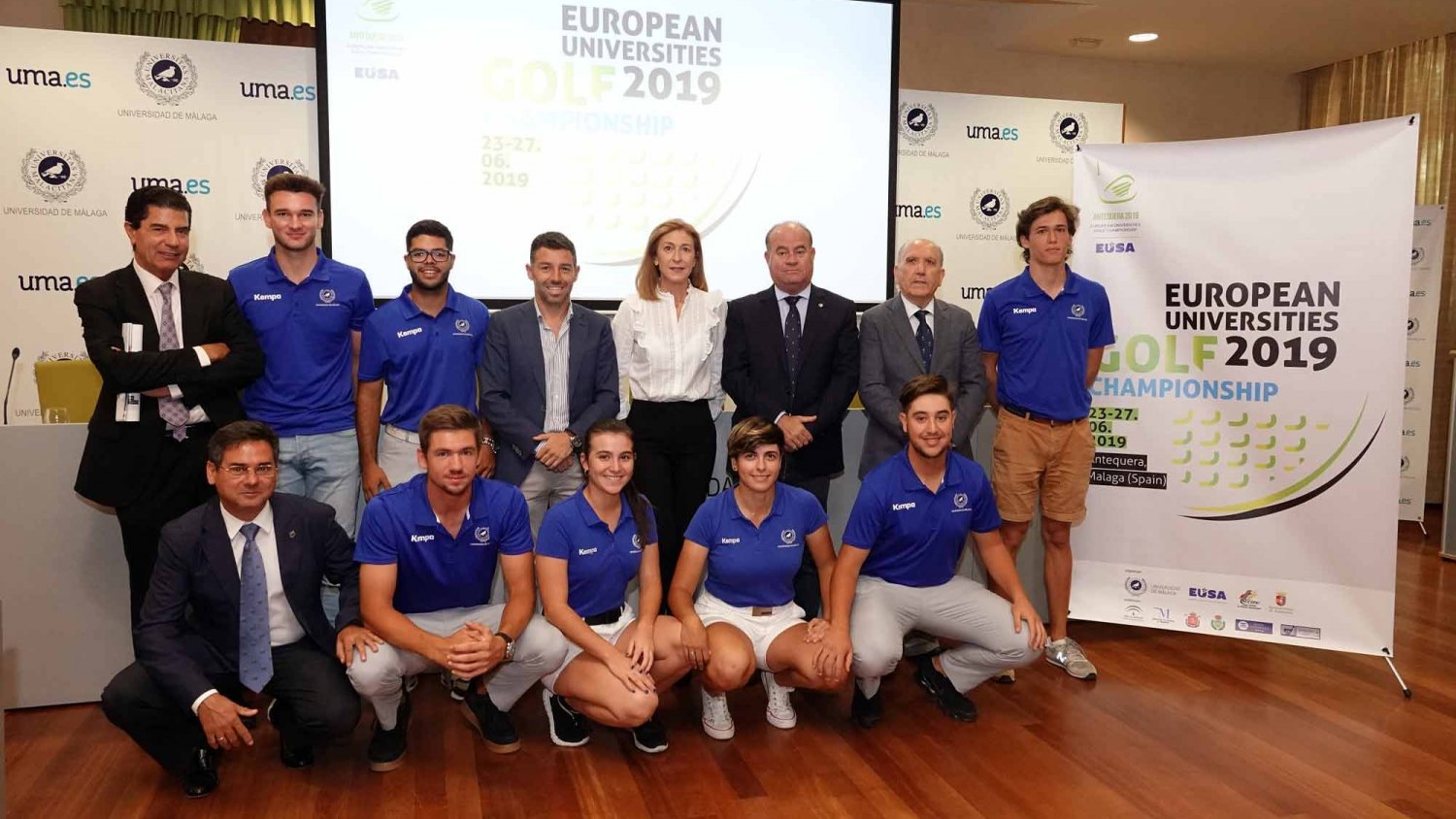 La UMA presenta el campeonato europeo de golf universitario