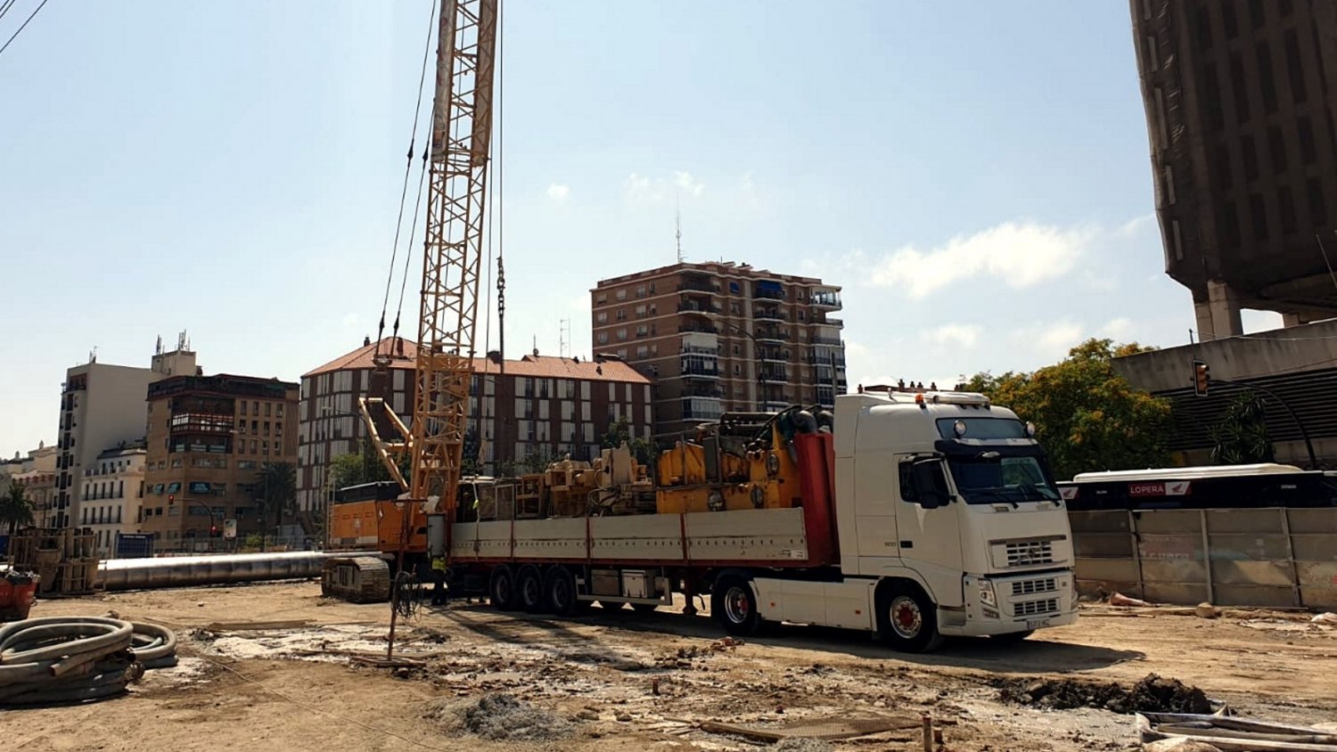 Finaliza la ejecución de las pantallas en las obras del Metro de Málaga