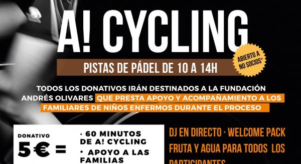 Club Aviva! Málaga Grupo Áccura llevará a cabo una Masterclass solidaria de Cycling y destinará los beneficios a la asociación Andrés Olivares