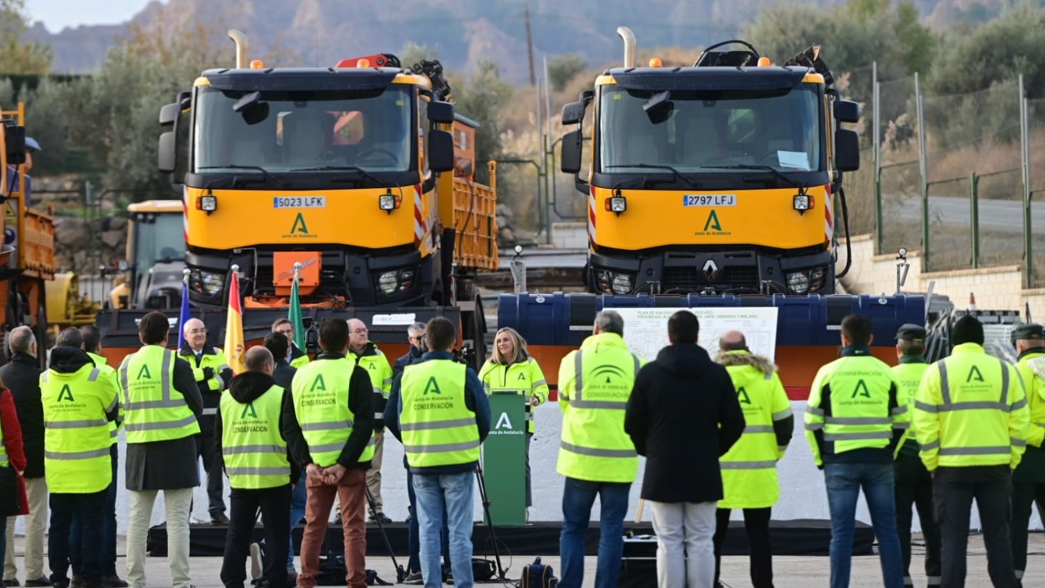 Más de 470 efectivos velarán por el buen estado de las carreteras andaluzas frente a las nevadas