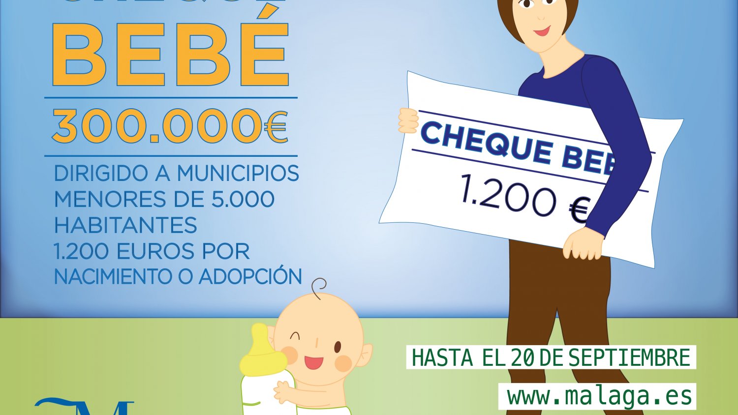 La Diputación pone en marcha las ayudas del 'cheque bebé' por un valor de 300.000 euros