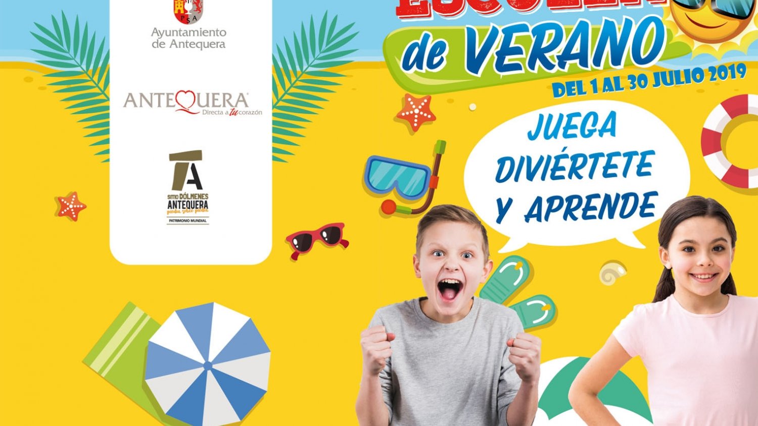 Antequera abre el plazo de inscripción para la edición 2019 de la 'Escuela de Verano' que se realizará en julio
