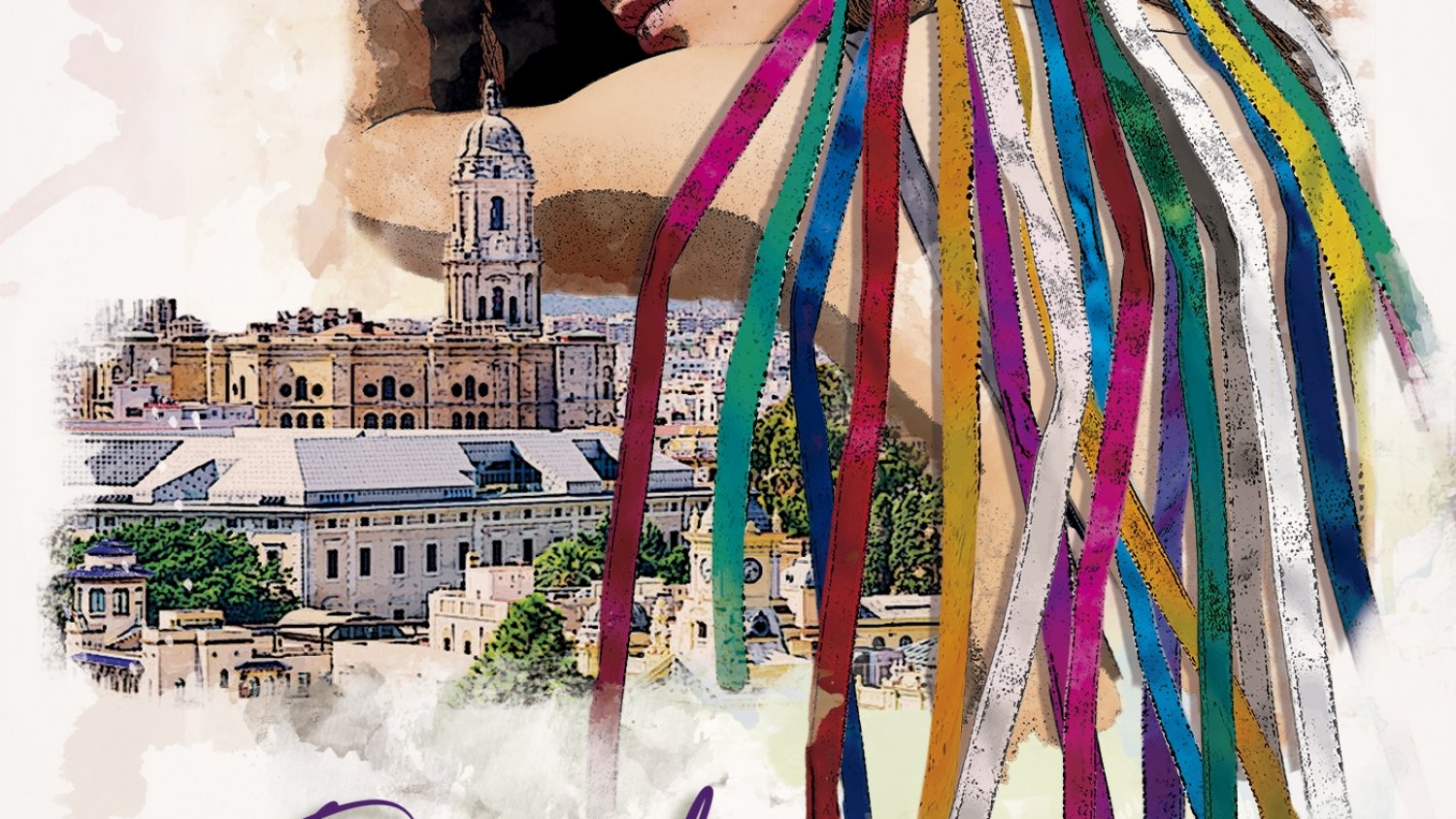 El cartel  diseñado por Fátima Giménez elegido como ganador por votación popular para anunciar la ‘Feria de Málaga 2019’