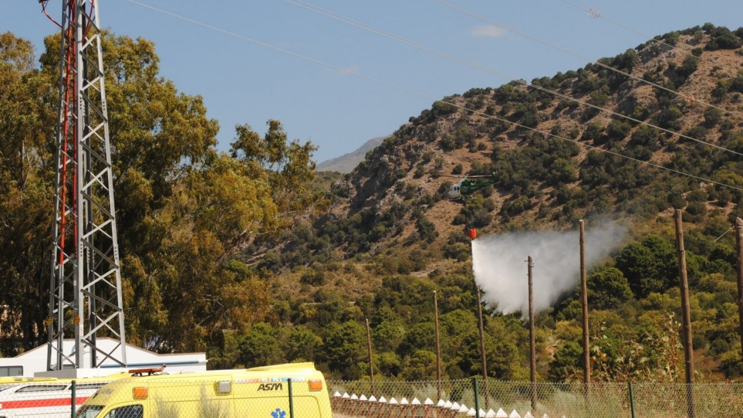 Más de un centenar de operativos prueban, en un simulacro en Benahavís, los protocolos de coordinación y actuación en caso de incendio forestal
