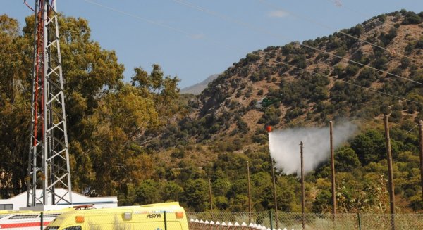 Más de un centenar de operativos prueban, en un simulacro en Benahavís, los protocolos de coordinación y actuación en caso de incendio forestal