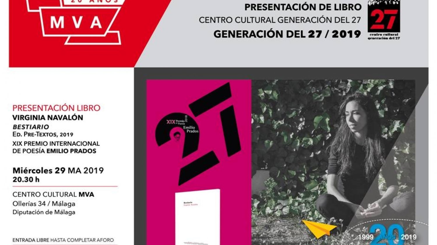La escritora Virginia Navalón presenta en el MVA su poemario ganador del XIX Premio Internacional de Poesía Emilio Prados