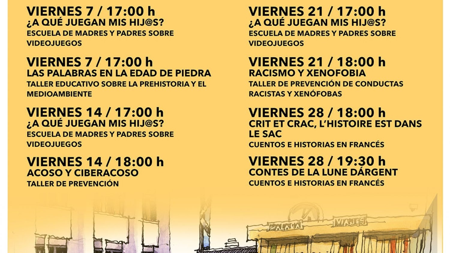 La Biblioteca Cánovas del Castillo acogerá talleres educativos infantiles sobre xenofobia, ciberacoso y videojuegos