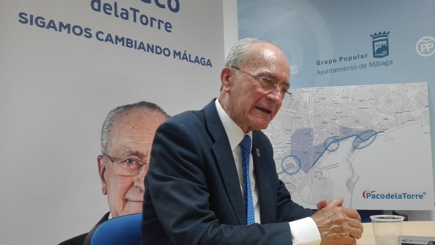 Francisco de la Torre aspira a conseguir la mayoría absoluta e insiste en que su compromiso con el partido es de cuatro años