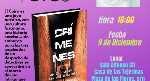 Teresa Potoc presenta el libro ‘Crímenes en la ciudad de los mil minaretes’ en la Casa de las Tejerinas