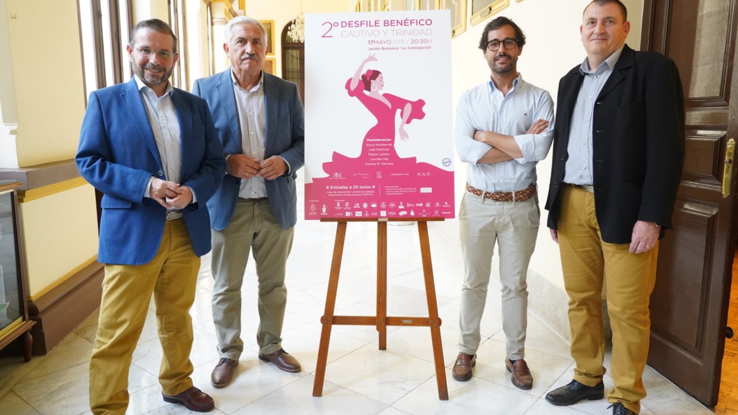 El Jardín Botánico de la Concepción acoge mañana el desfile benéfico de la cofradía del Cautivo y la Trinidad