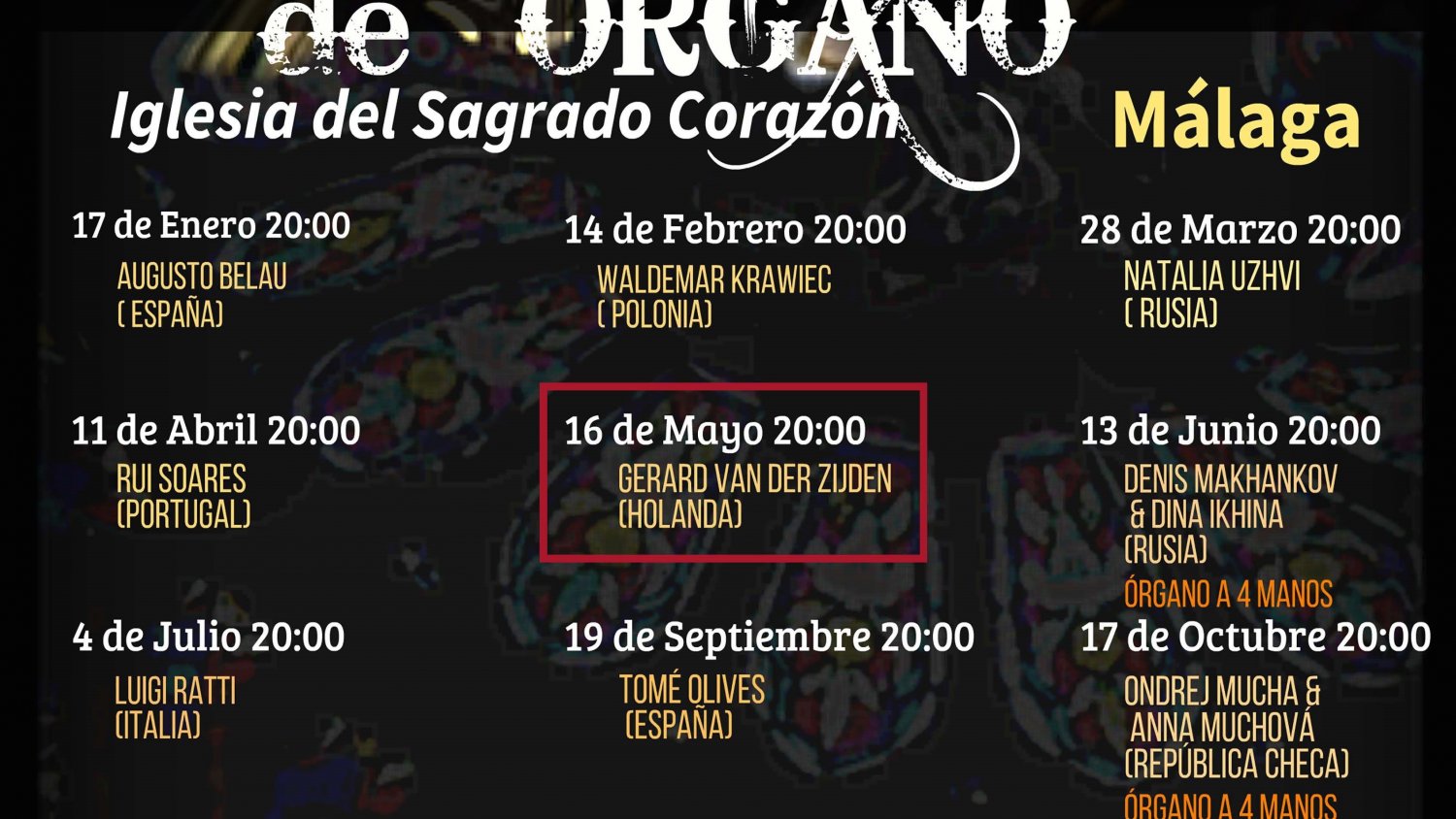 El Ciclo Internacional de Órgano dedica su quinto recital a la música holandesa