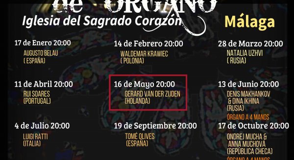 El Ciclo Internacional de Órgano dedica su quinto recital a la música holandesa