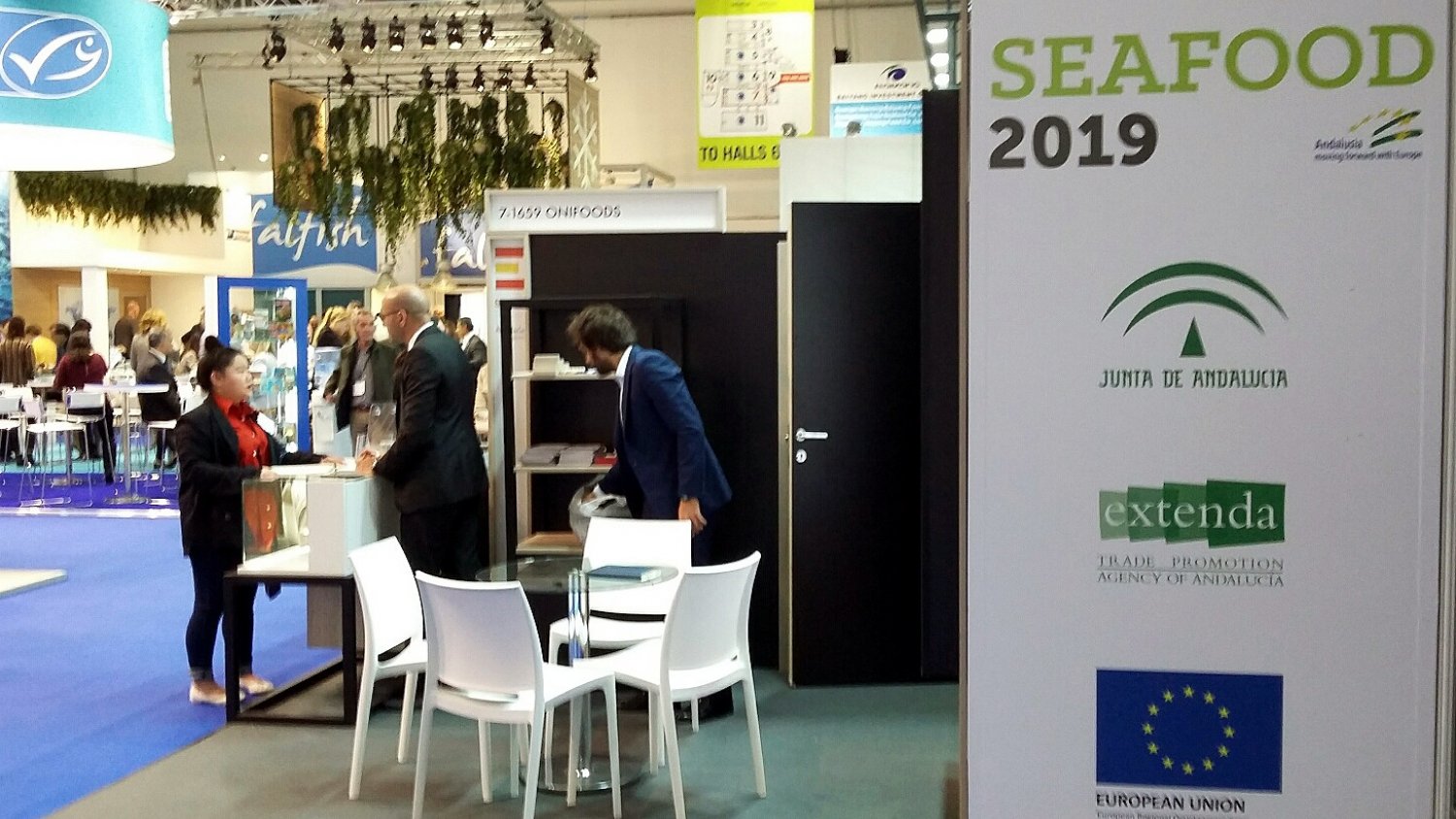 Seis empresas andaluzas, cinco de ellas de Málaga, muestran su oferta en la Feria Mundial de Productos de la Pesca
