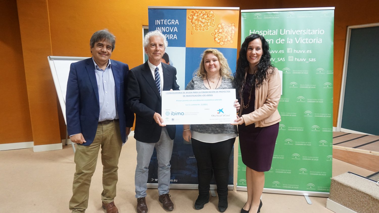 IBIMA y Obra Social ‘La Caixa’ premian a dos proyectos de investigación relacionados con envejecimiento saludable