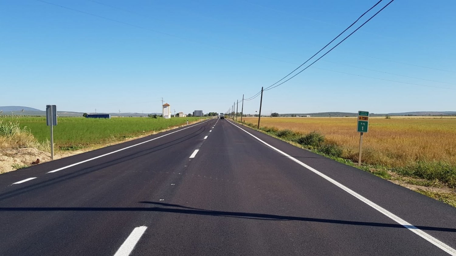 Finalizan las obras en la carretera A-7281 en Antequera