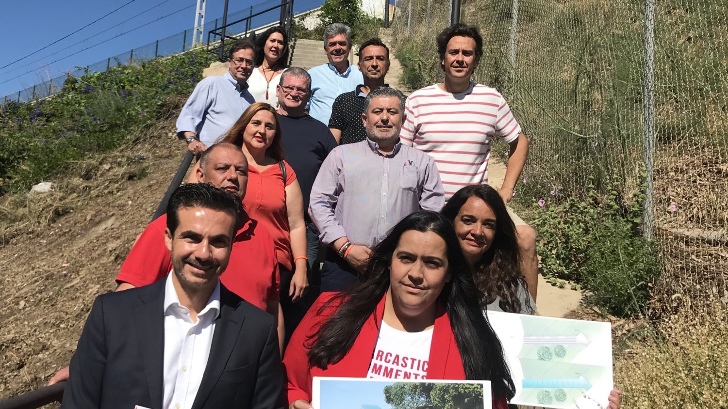 Ciudadanos propone una pasarela mecánica en el apeadero de Carvajal de Fuengirola