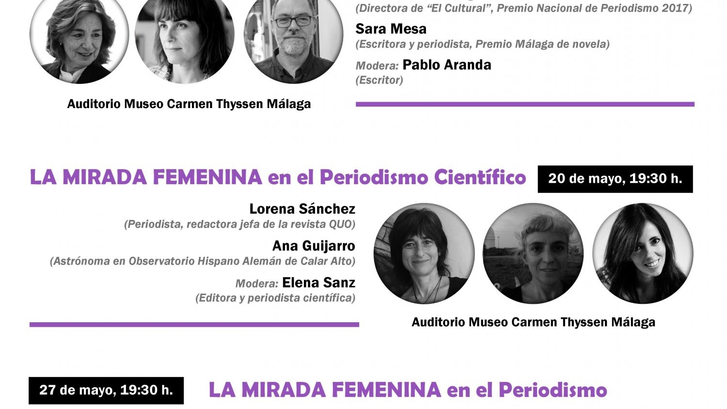 La visión de la mujer en los medios de comunicación centra la cuarta edición del ciclo 'Sala de Columnas'