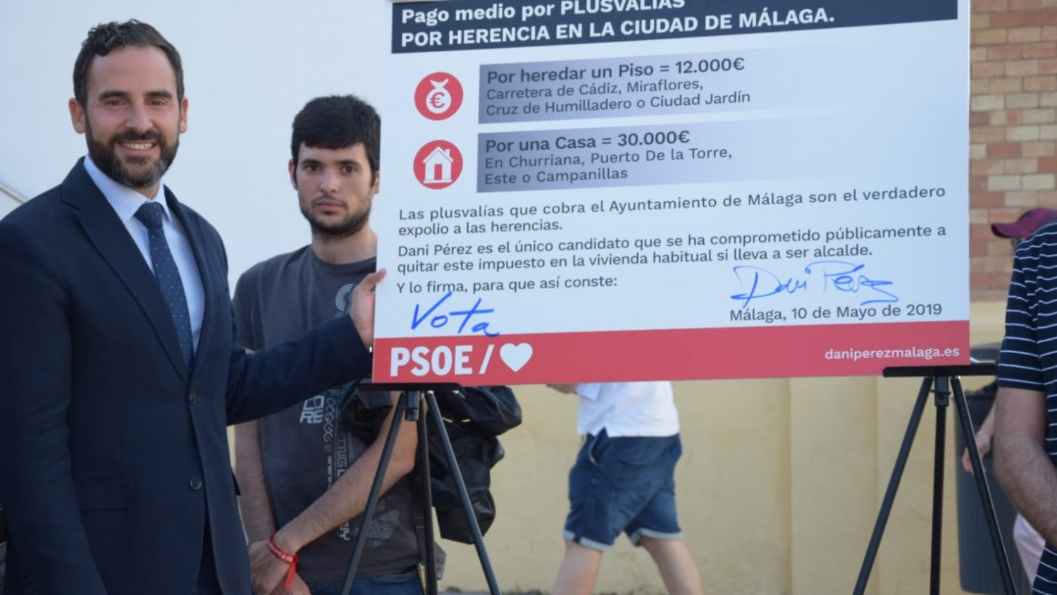 Dani Pérez promete eliminar las plusvalías por herencia si llega a la Alcaldía