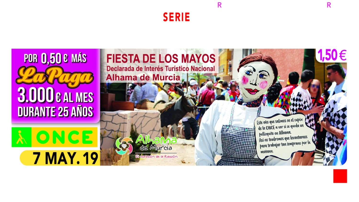La ONCE reparte cerca de 1,4 millones de euros en Torremolinos