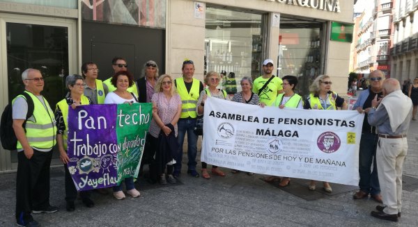 Adelante Málaga manifiesta su apoyo a las reivindicaciones por las pensiones públicas
