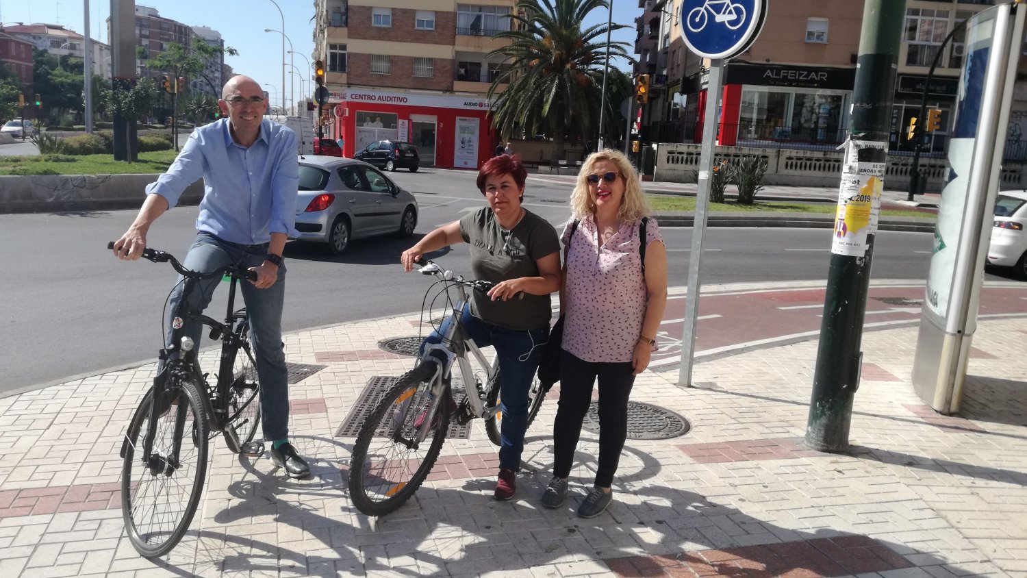 Adelante Málaga se compromete a duplicar los carriles bicis para 