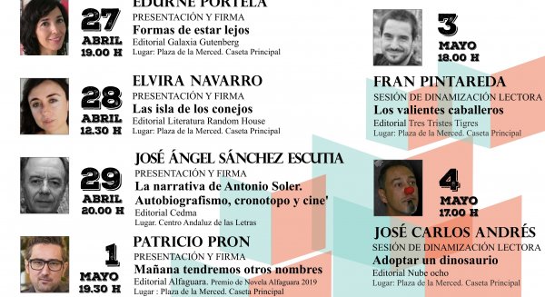Alicia Acosta, Fran Pintareda y José Carlos Andrés participan en la Feria del Libro de Málaga