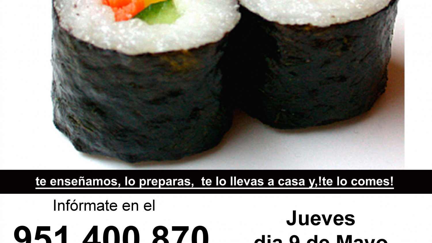 Estepona realizará un taller de cocina japonesa el 9 de mayo